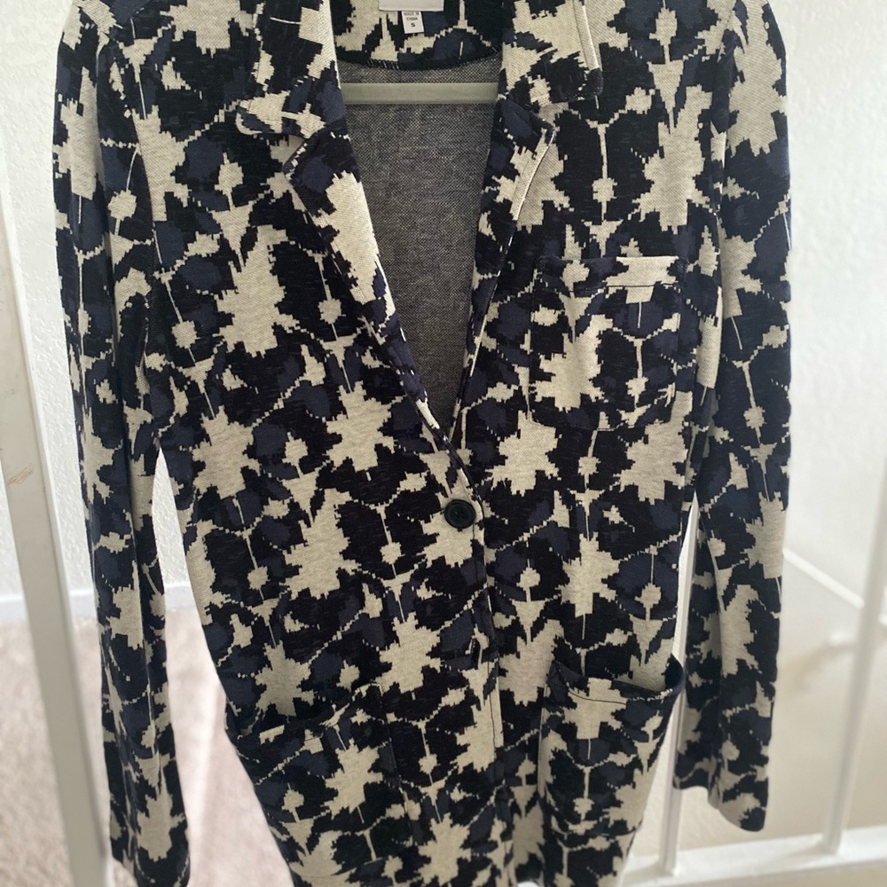Stylish NIC + ZOE Black, Blue and White Women's Jacket